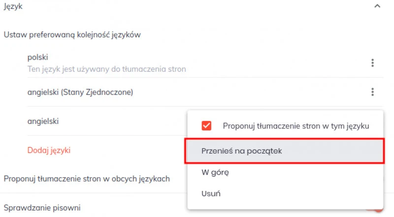 Brave Browser po polsku